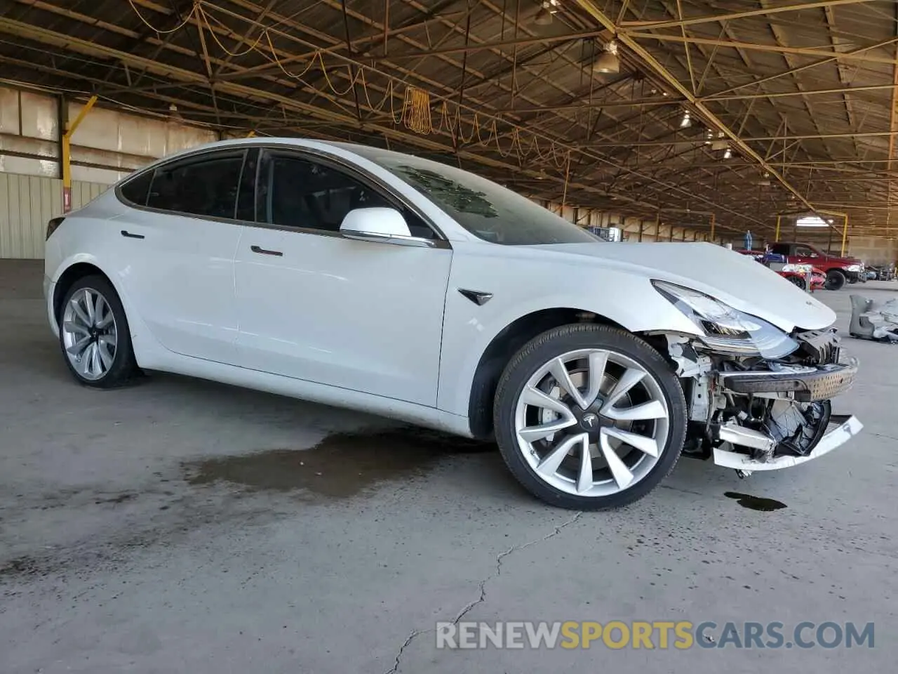4 fotografías del automóvil dañado 5YJ3E1EB2KF512667 TESLA MODEL 3 2019