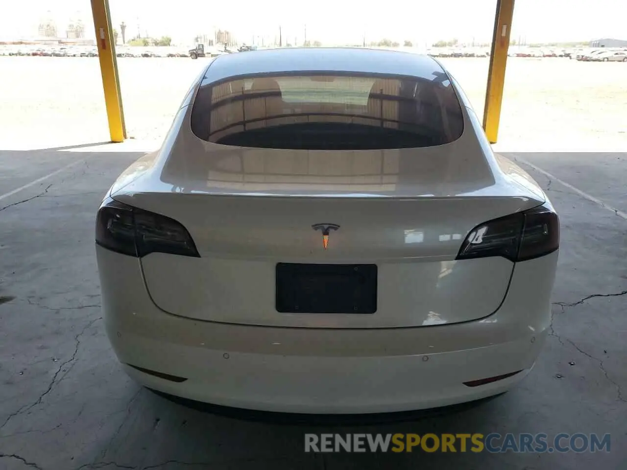 6 fotografías del automóvil dañado 5YJ3E1EB2KF512667 TESLA MODEL 3 2019