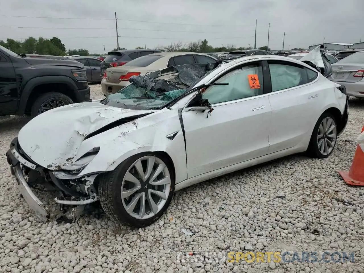 1 fotografías del automóvil dañado 5YJ3E1EB2KF513401 TESLA MODEL 3 2019