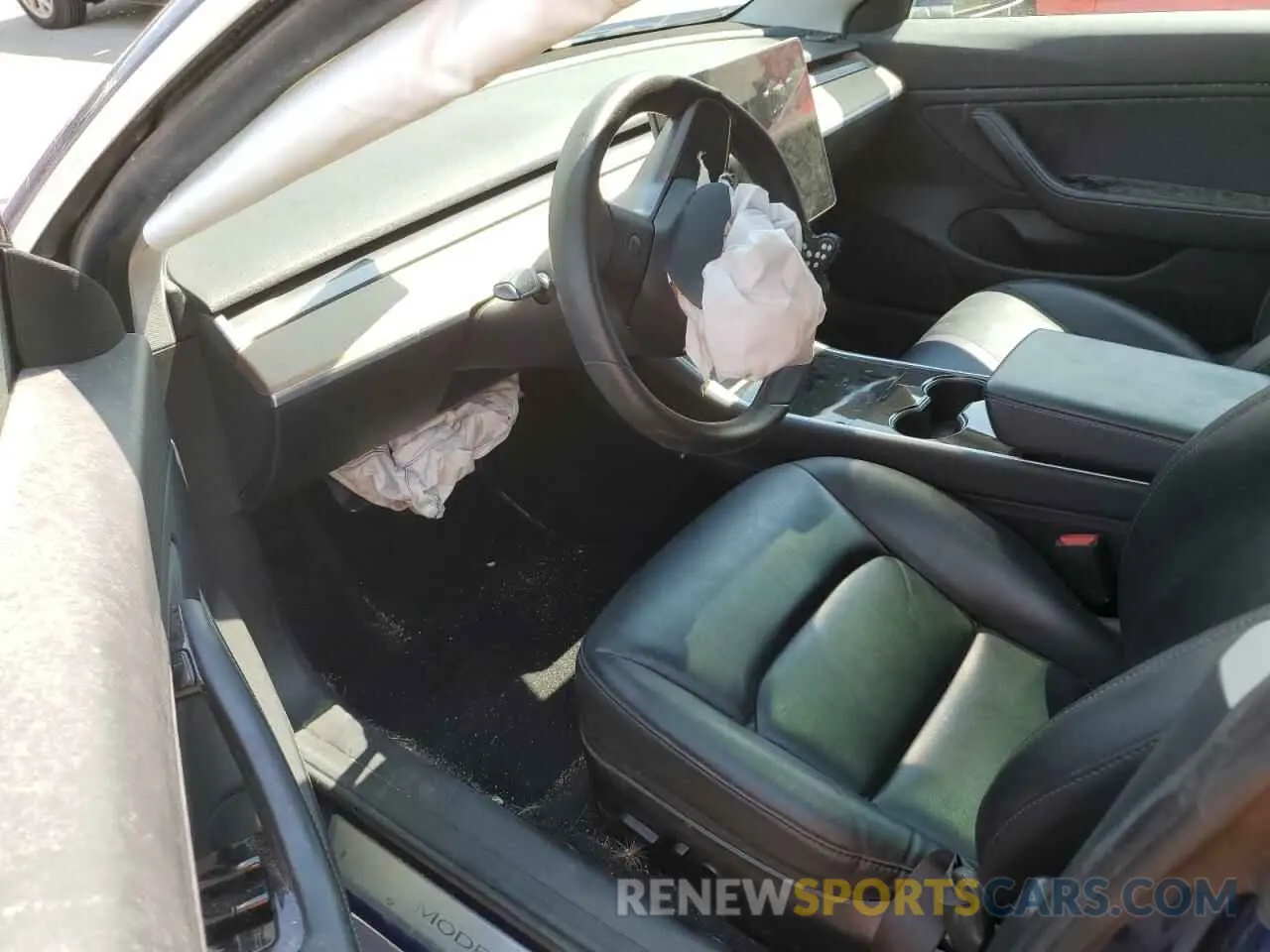 8 fotografías del automóvil dañado 5YJ3E1EB2KF533423 TESLA MODEL 3 2019