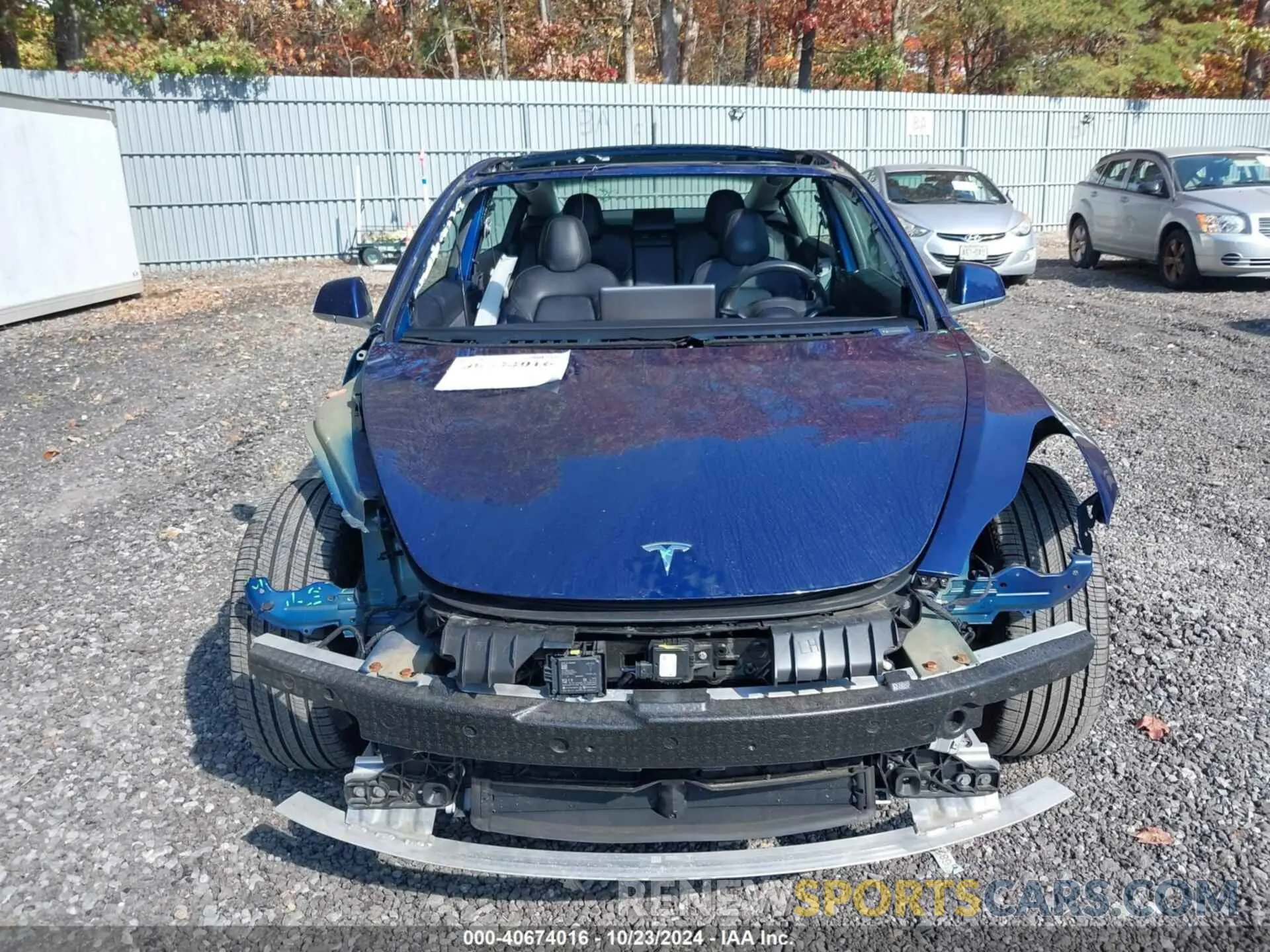 12 fotografías del automóvil dañado 5YJ3E1EB3KF193747 TESLA MODEL 3 2019
