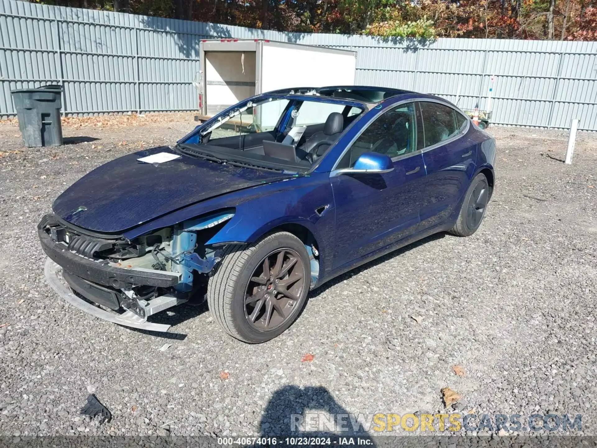 2 fotografías del automóvil dañado 5YJ3E1EB3KF193747 TESLA MODEL 3 2019