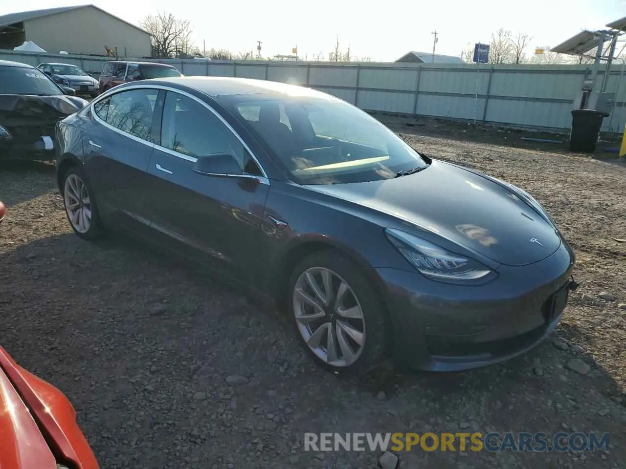 4 fotografías del automóvil dañado 5YJ3E1EB3KF209865 TESLA MODEL 3 2019