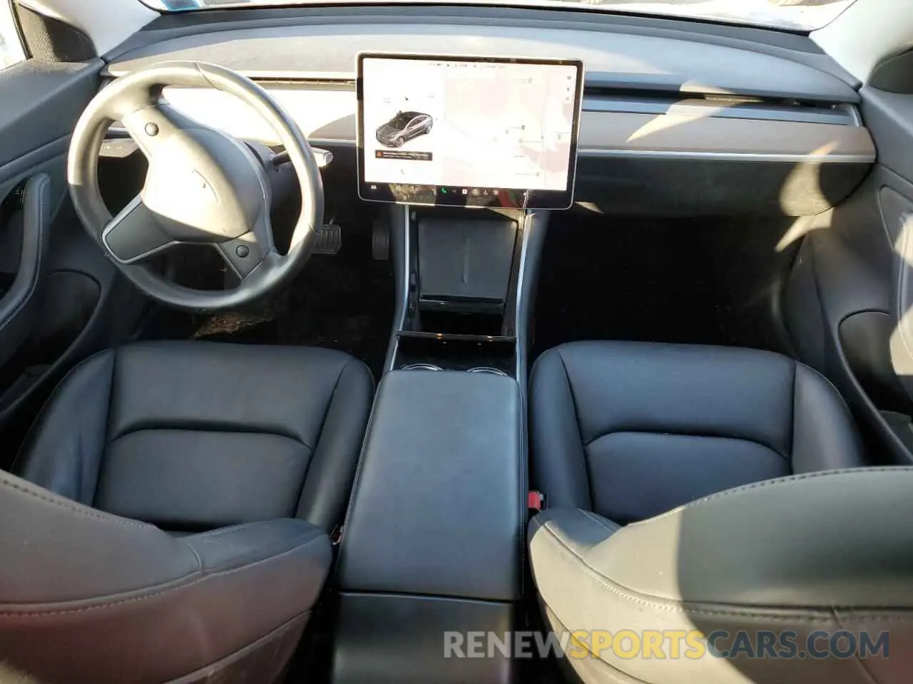 8 fotografías del automóvil dañado 5YJ3E1EB3KF209865 TESLA MODEL 3 2019