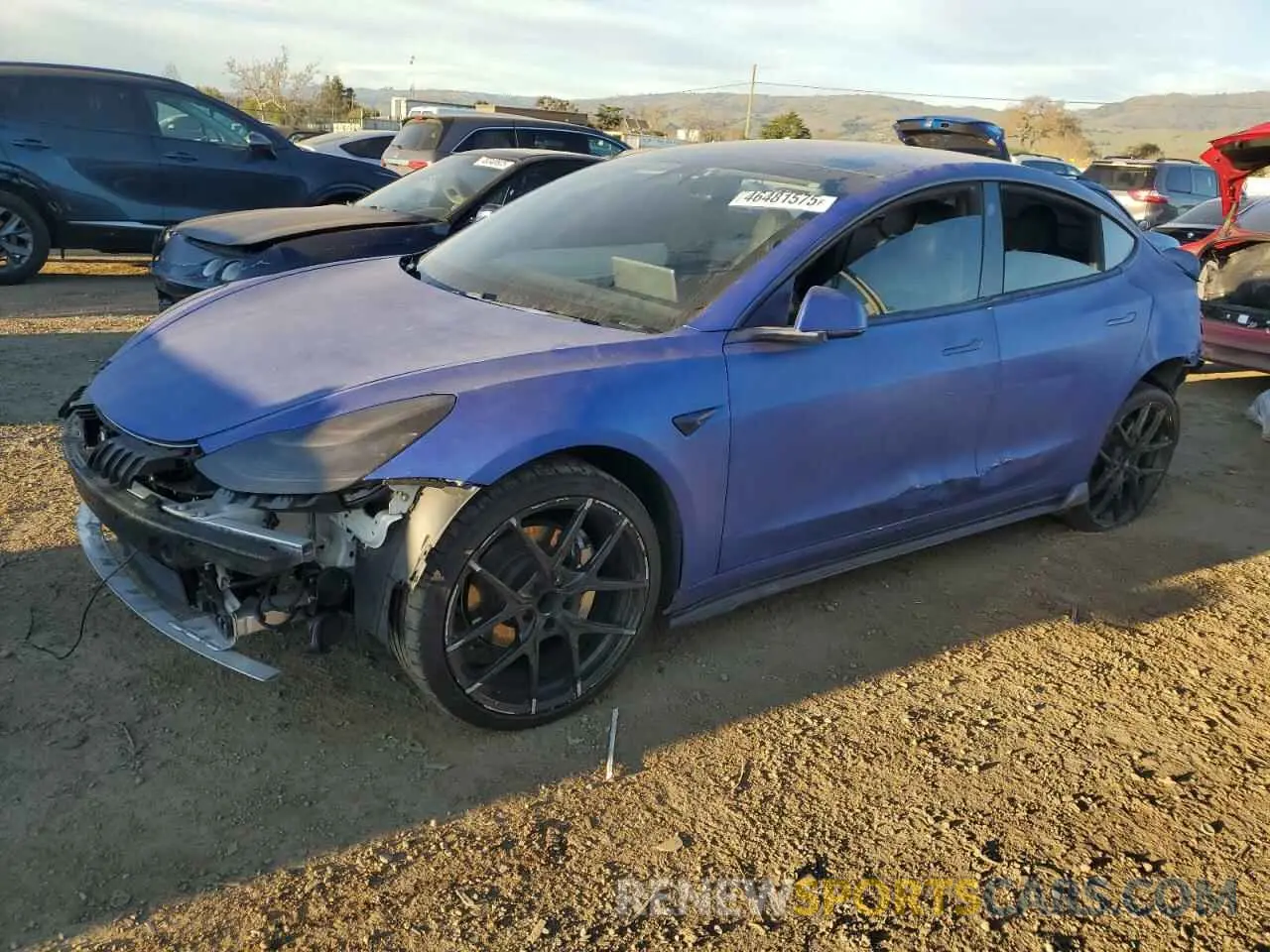 1 fotografías del automóvil dañado 5YJ3E1EB3KF211762 TESLA MODEL 3 2019