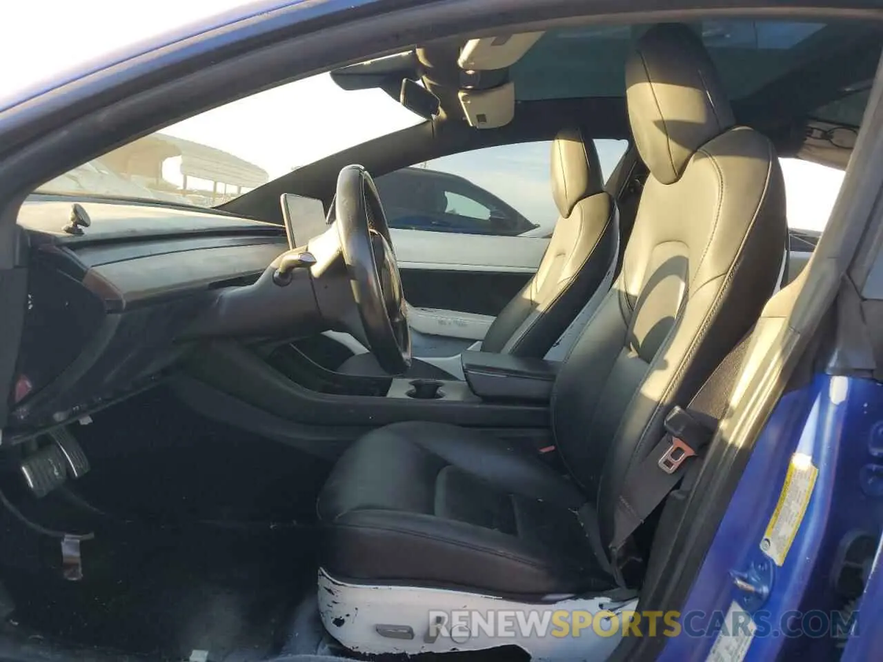 7 fotografías del automóvil dañado 5YJ3E1EB3KF211762 TESLA MODEL 3 2019