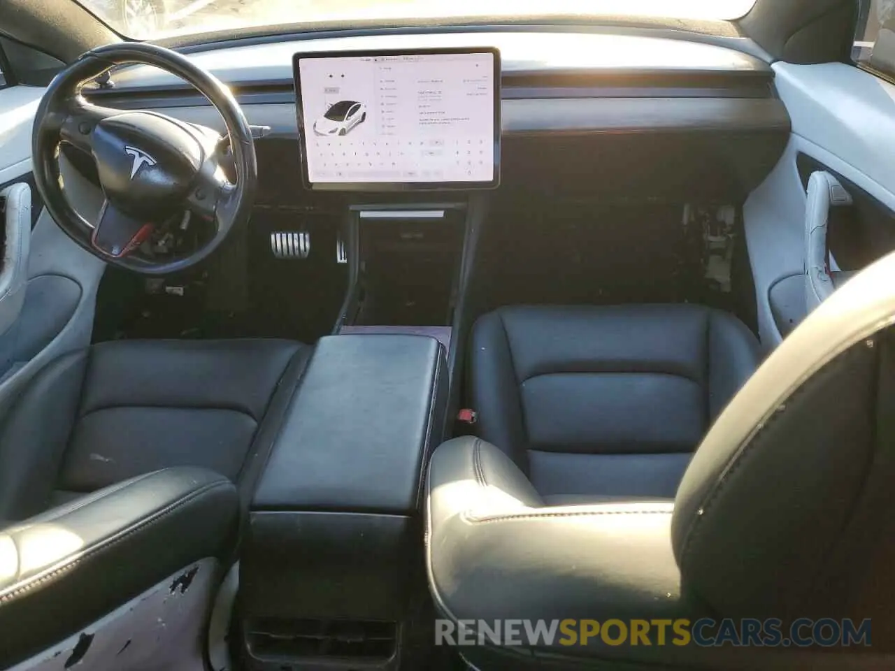 8 fotografías del automóvil dañado 5YJ3E1EB3KF211762 TESLA MODEL 3 2019