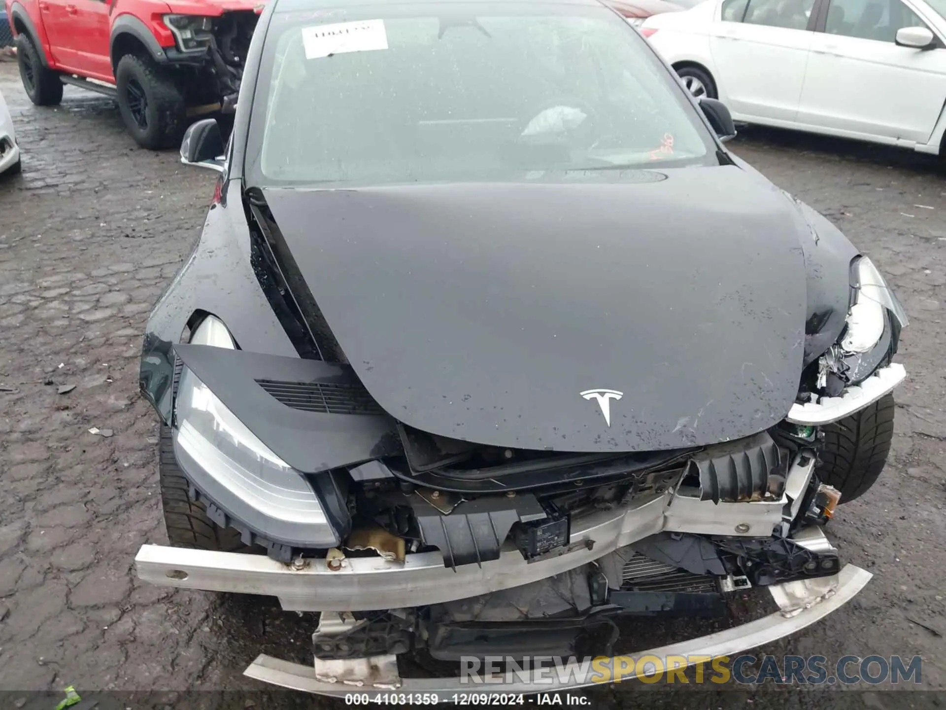 6 fotografías del automóvil dañado 5YJ3E1EB3KF385024 TESLA MODEL 3 2019