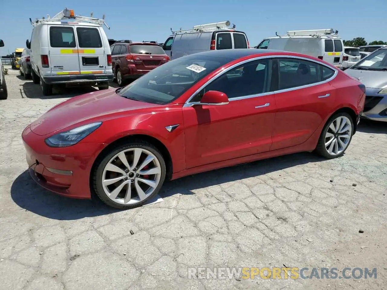 1 fotografías del automóvil dañado 5YJ3E1EB3KF392958 TESLA MODEL 3 2019