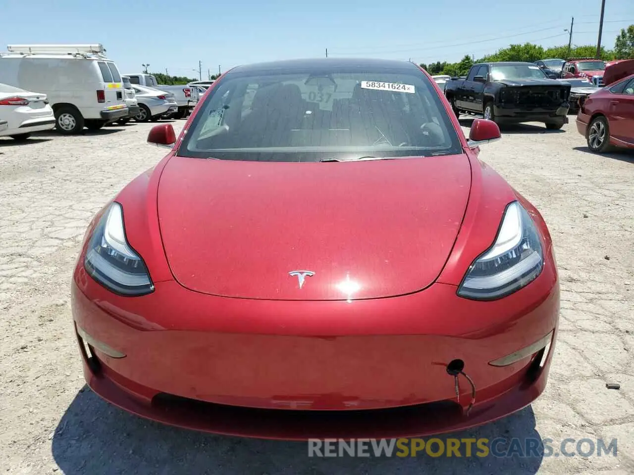 5 fotografías del automóvil dañado 5YJ3E1EB3KF392958 TESLA MODEL 3 2019