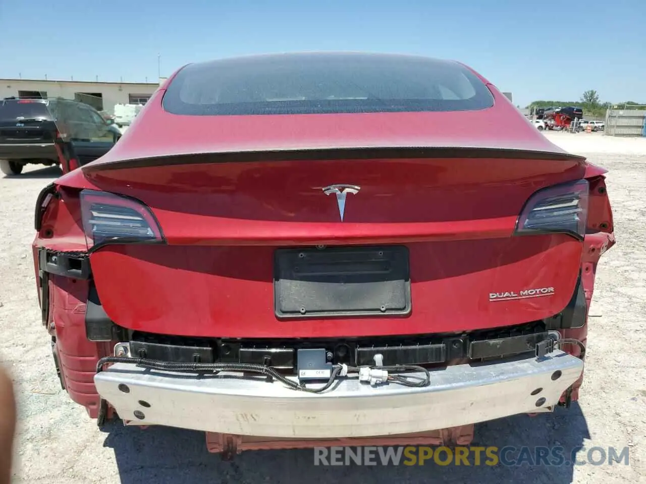 6 fotografías del automóvil dañado 5YJ3E1EB3KF392958 TESLA MODEL 3 2019