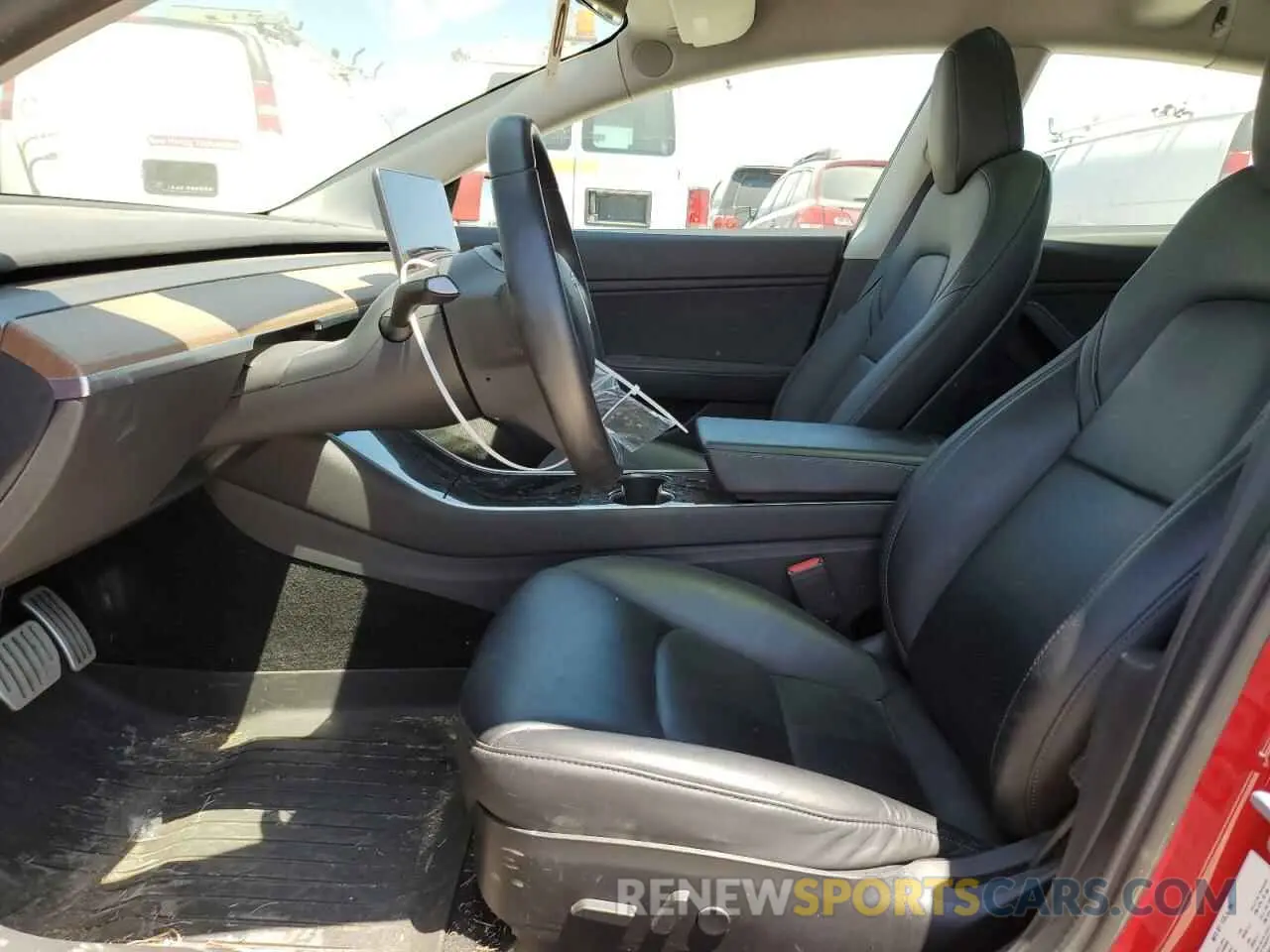 7 fotografías del automóvil dañado 5YJ3E1EB3KF392958 TESLA MODEL 3 2019