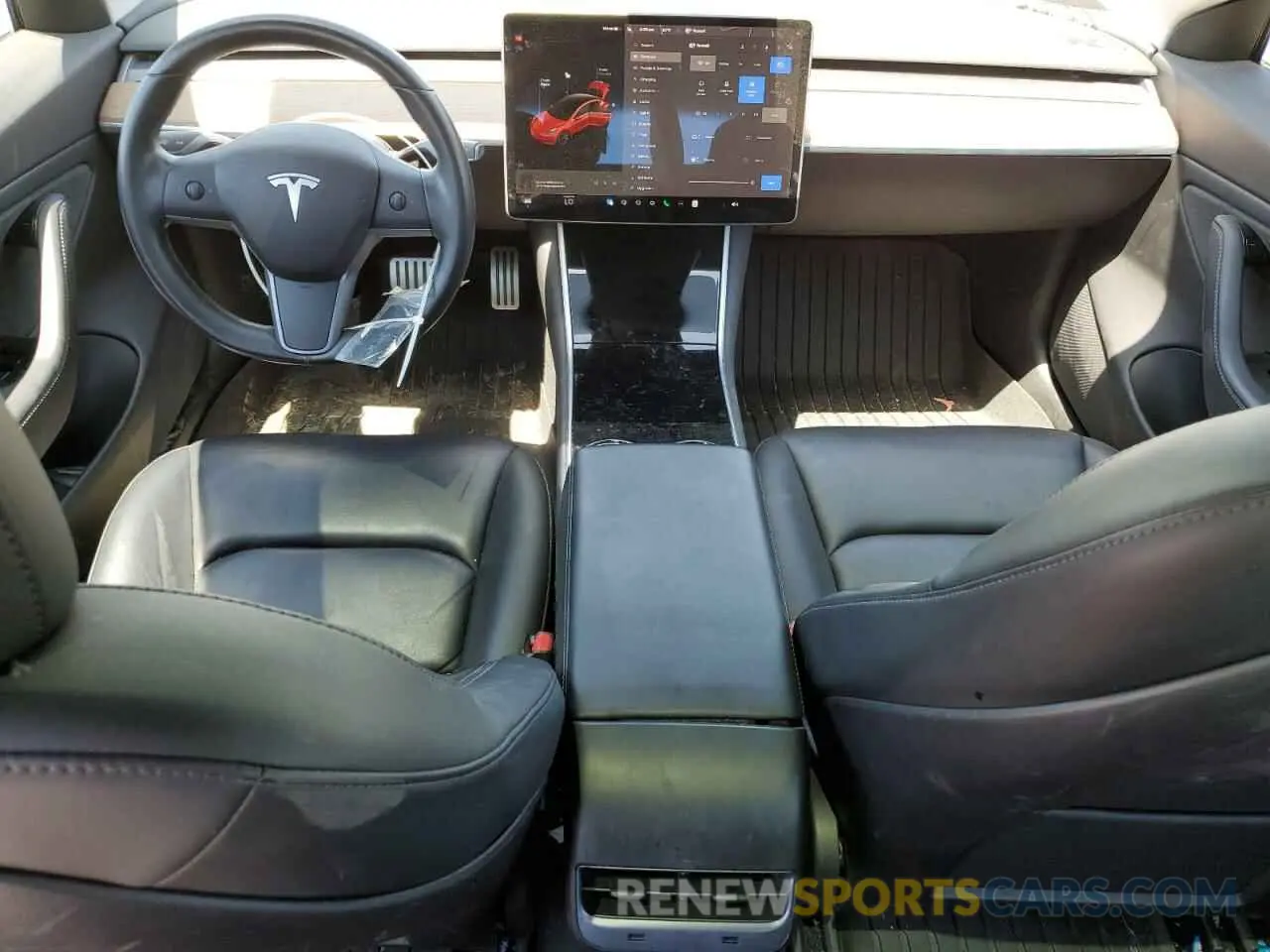 8 fotografías del automóvil dañado 5YJ3E1EB3KF392958 TESLA MODEL 3 2019