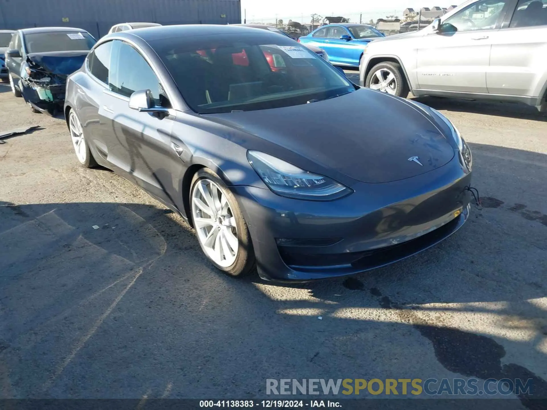 1 fotografías del automóvil dañado 5YJ3E1EB3KF406552 TESLA MODEL 3 2019