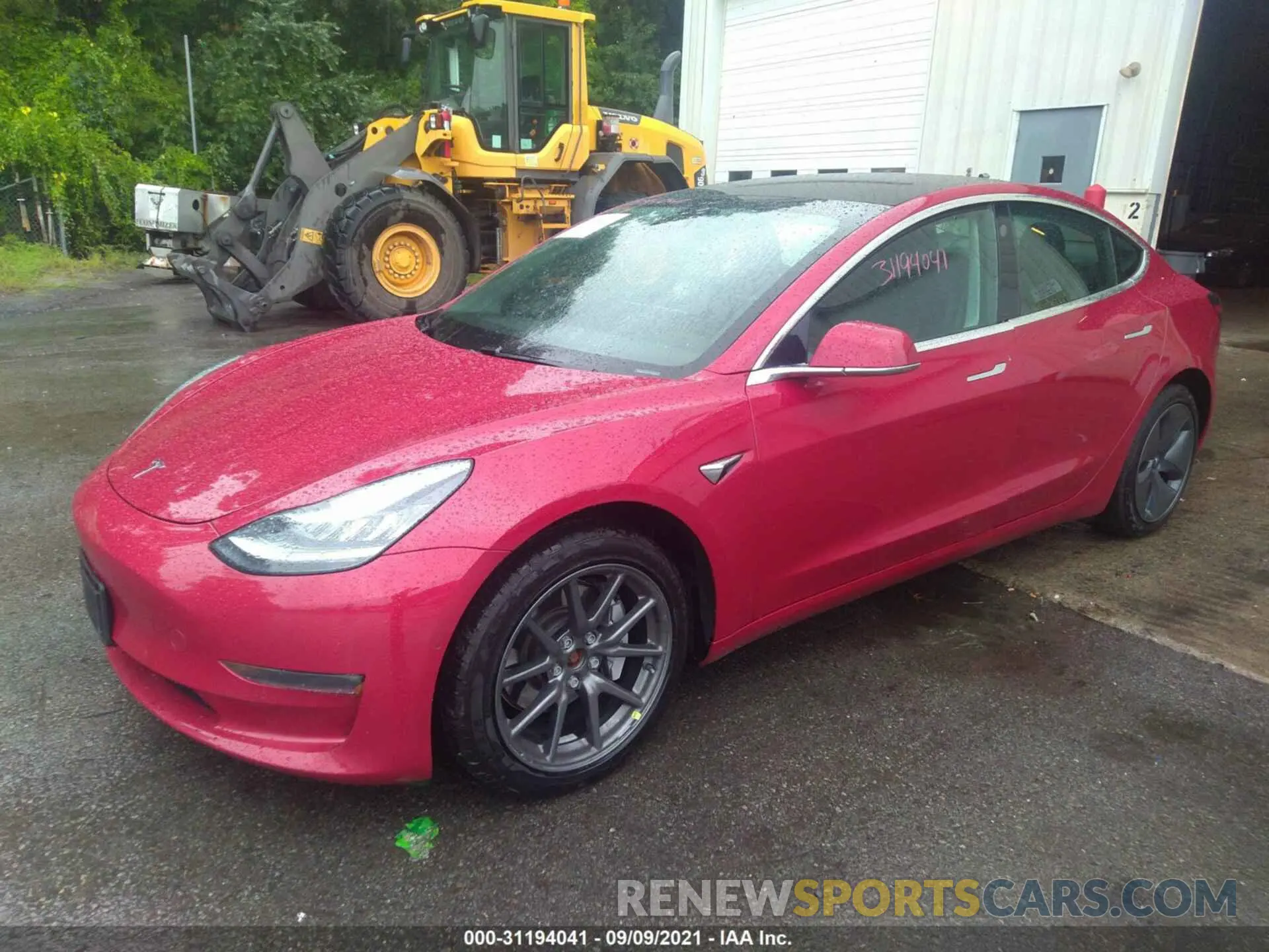 2 fotografías del automóvil dañado 5YJ3E1EB3KF418197 TESLA MODEL 3 2019