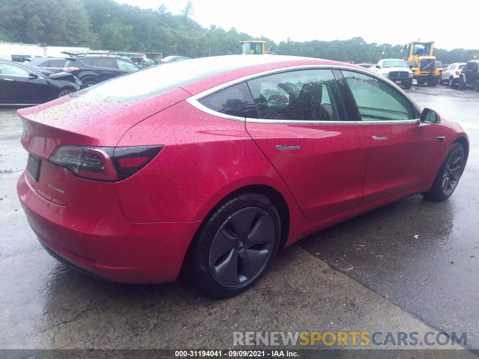 4 fotografías del automóvil dañado 5YJ3E1EB3KF418197 TESLA MODEL 3 2019