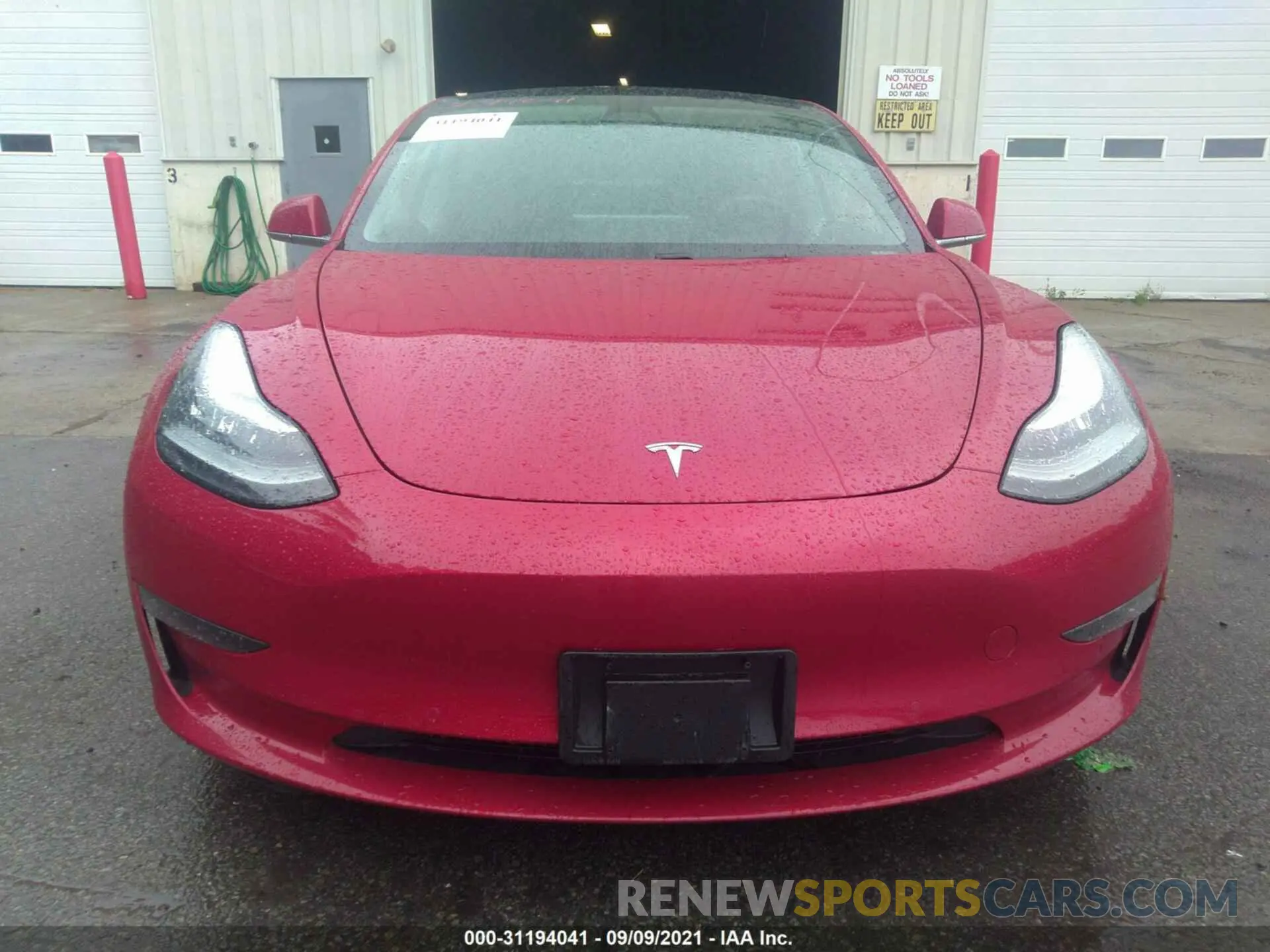 6 fotografías del automóvil dañado 5YJ3E1EB3KF418197 TESLA MODEL 3 2019