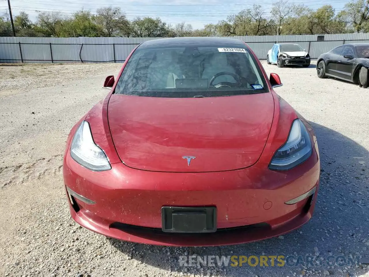 5 fotografías del automóvil dañado 5YJ3E1EB3KF421777 TESLA MODEL 3 2019