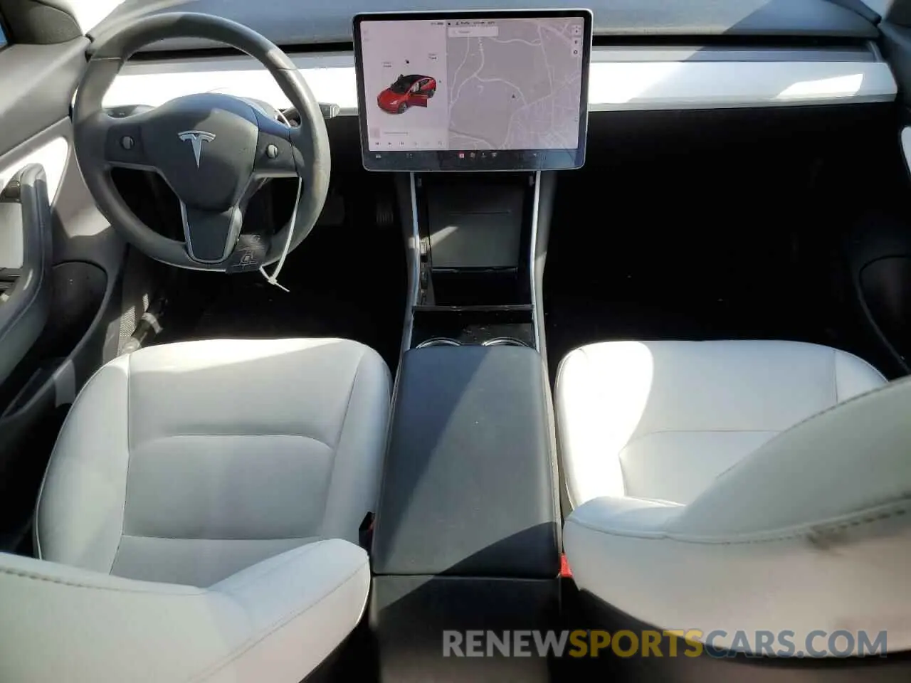 8 fotografías del automóvil dañado 5YJ3E1EB3KF421777 TESLA MODEL 3 2019