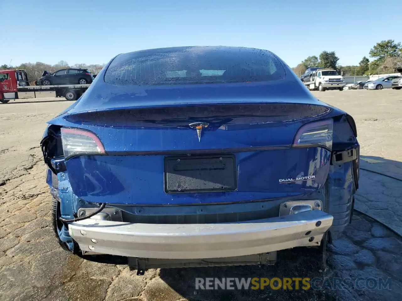 6 fotografías del automóvil dañado 5YJ3E1EB3KF423142 TESLA MODEL 3 2019