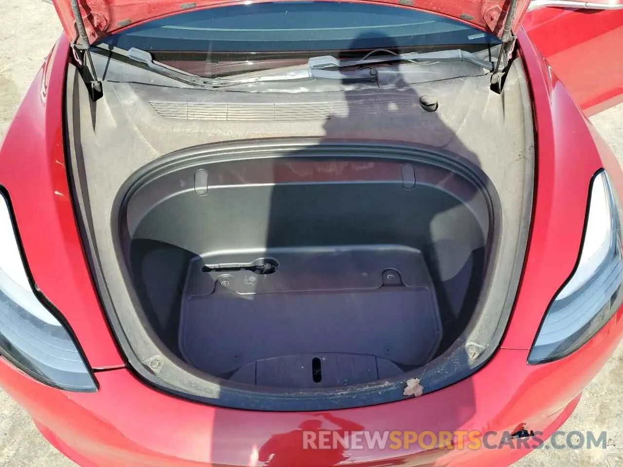 11 fotografías del automóvil dañado 5YJ3E1EB3KF432875 TESLA MODEL 3 2019