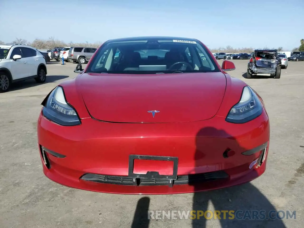 5 fotografías del automóvil dañado 5YJ3E1EB3KF432875 TESLA MODEL 3 2019