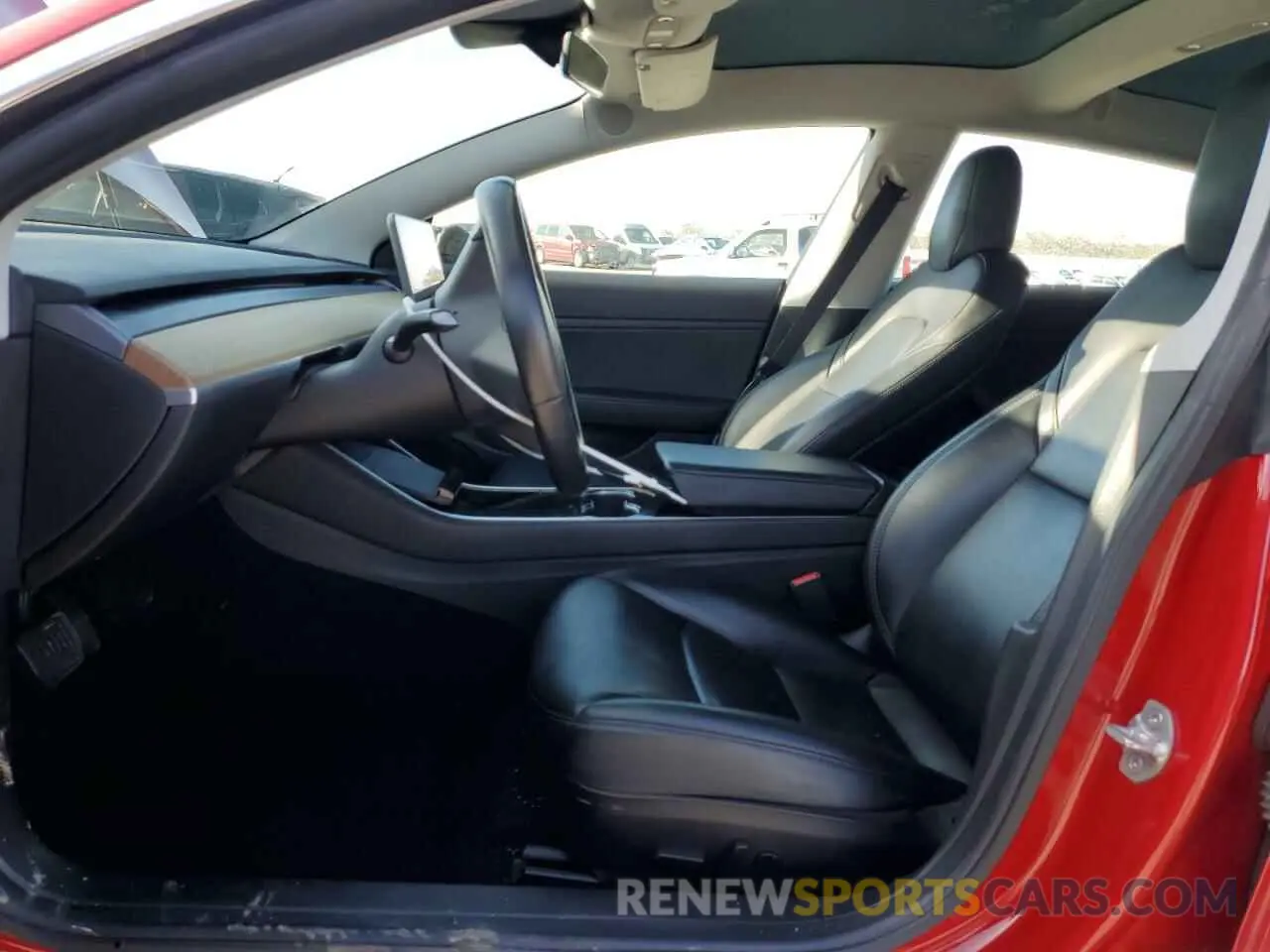 7 fotografías del automóvil dañado 5YJ3E1EB3KF432875 TESLA MODEL 3 2019