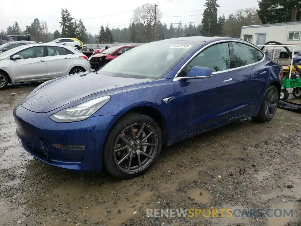 1 fotografías del automóvil dañado 5YJ3E1EB3KF433198 TESLA MODEL 3 2019