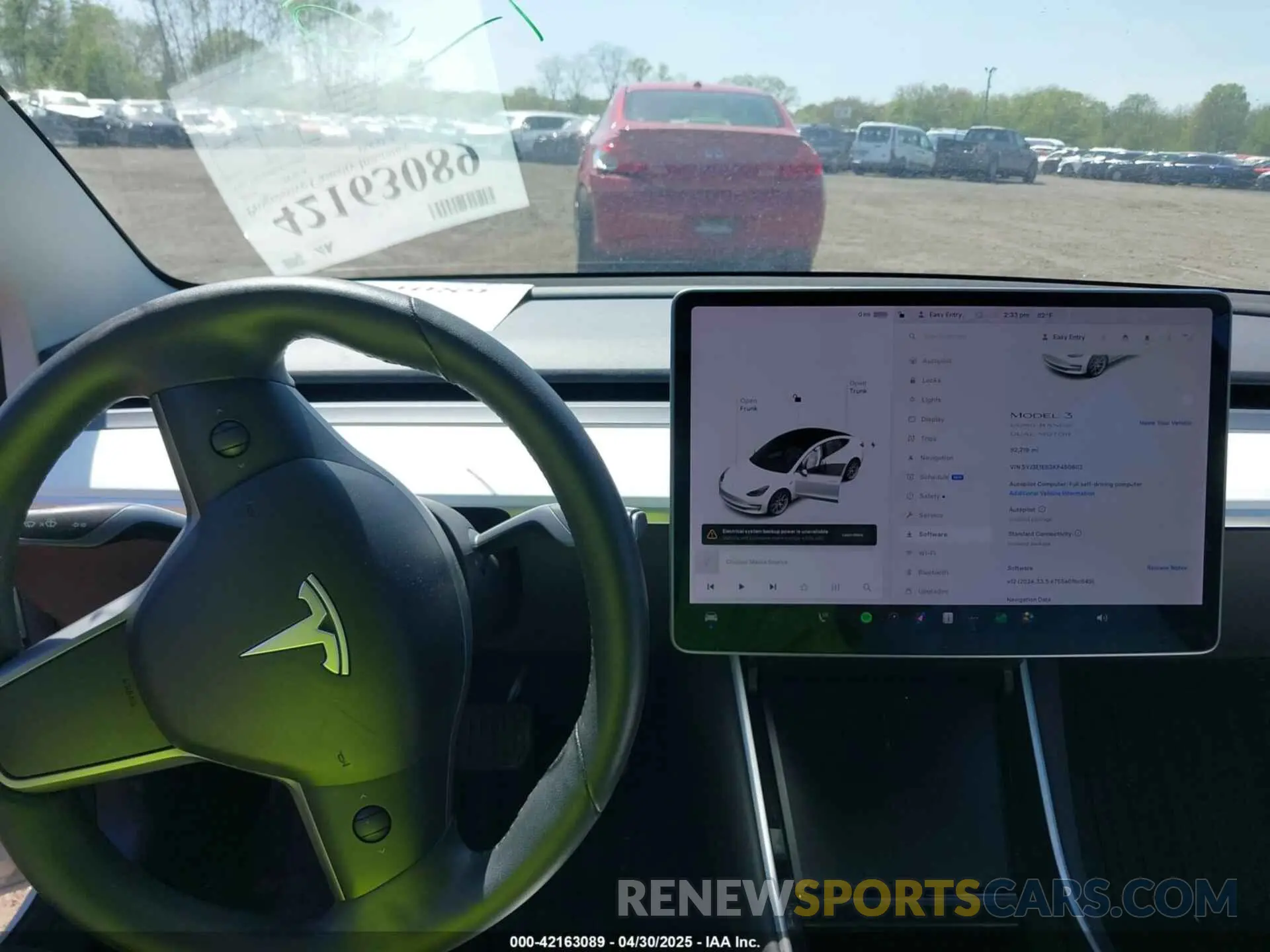 18 fotografías del automóvil dañado 5YJ3E1EB3KF450602 TESLA MODEL 3 2019