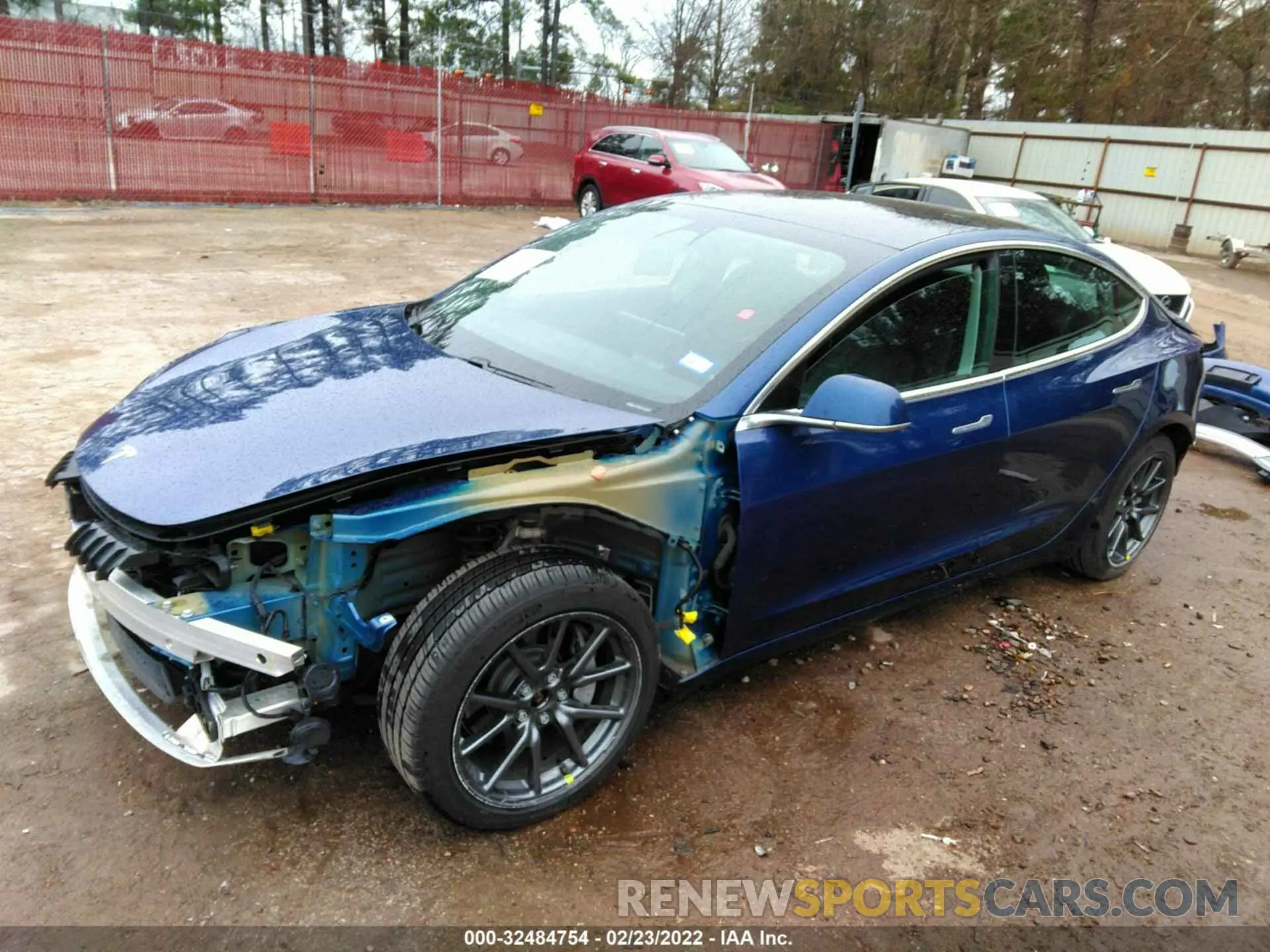 2 fotografías del automóvil dañado 5YJ3E1EB3KF452656 TESLA MODEL 3 2019