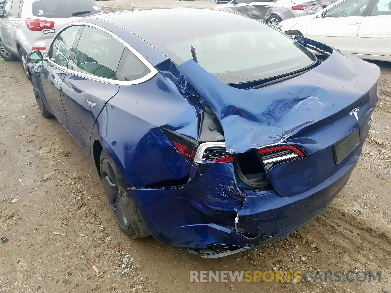 3 fotografías del automóvil dañado 5YJ3E1EB4KF191327 TESLA MODEL 3 2019