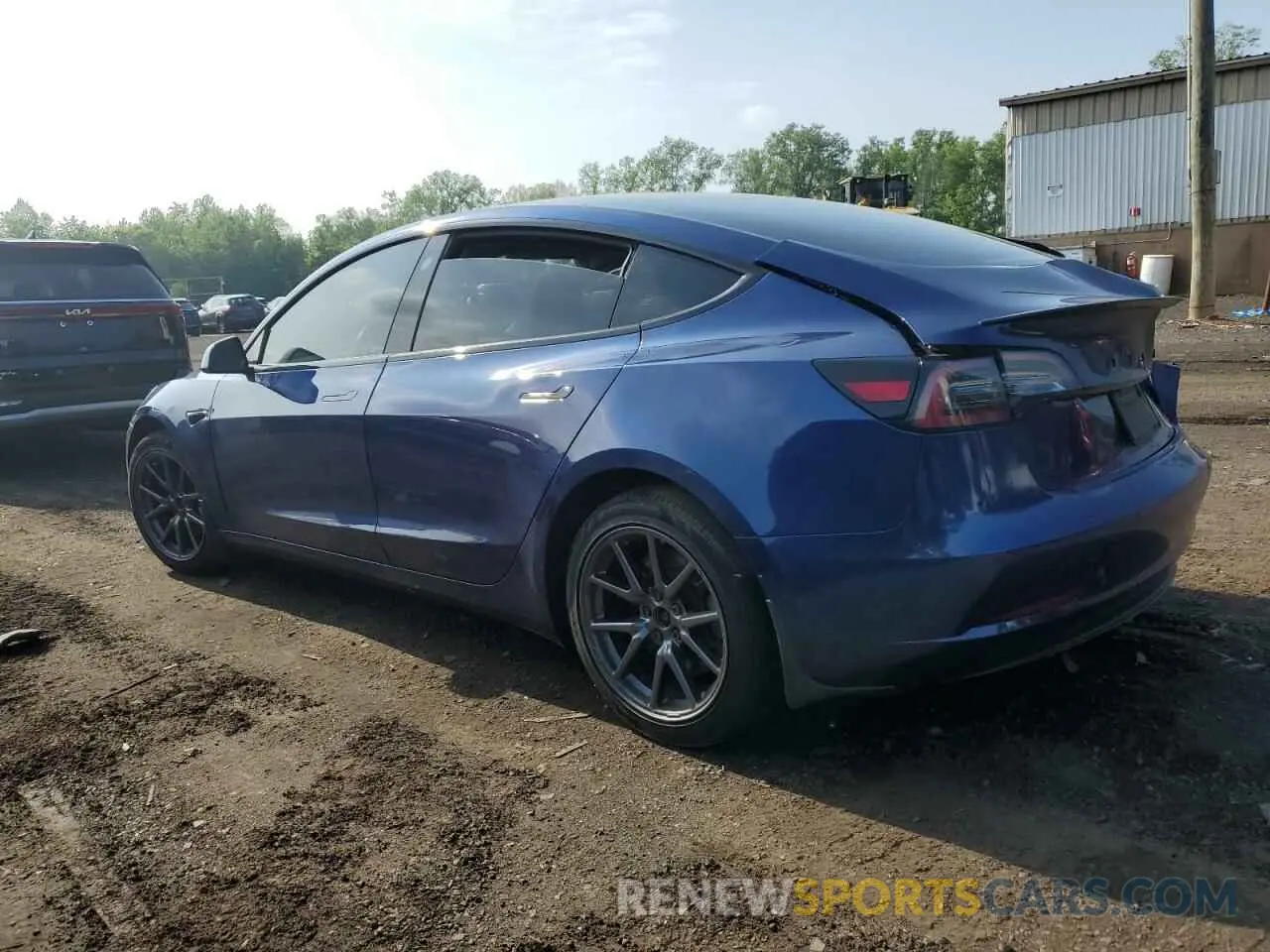 2 fotografías del automóvil dañado 5YJ3E1EB4KF191411 TESLA MODEL 3 2019
