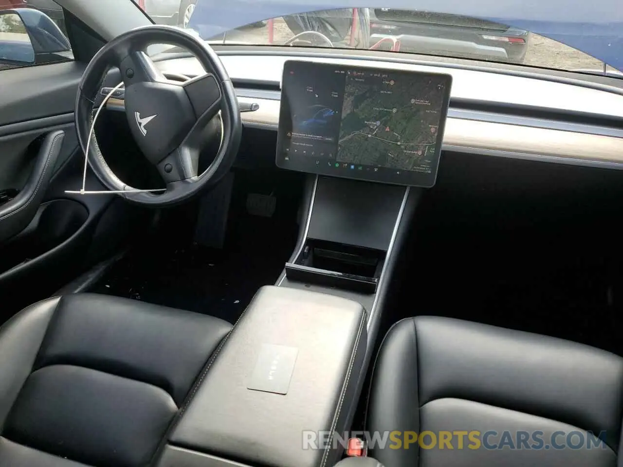 8 fotografías del automóvil dañado 5YJ3E1EB4KF191411 TESLA MODEL 3 2019
