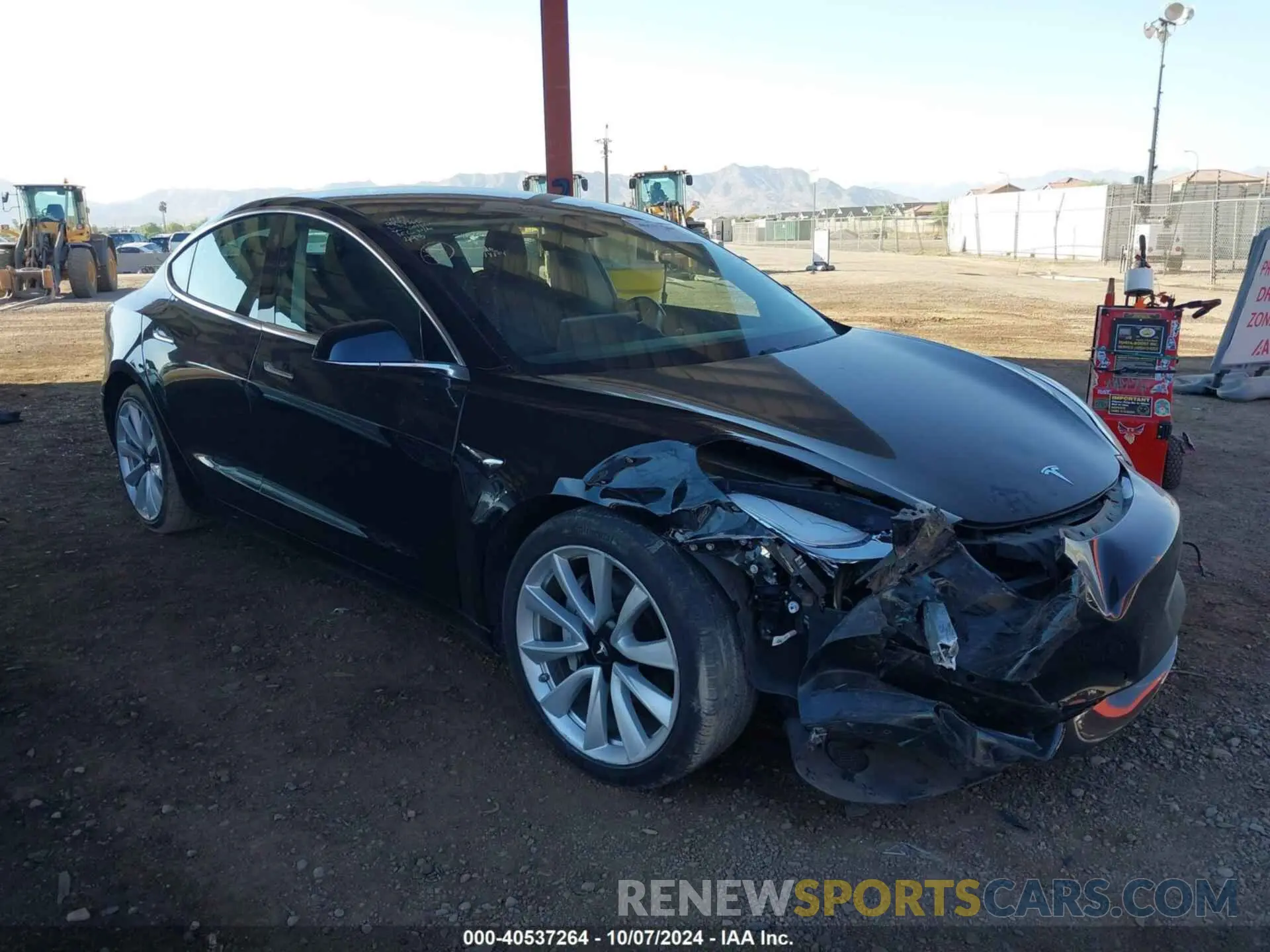 1 fotografías del automóvil dañado 5YJ3E1EB4KF364800 TESLA MODEL 3 2019