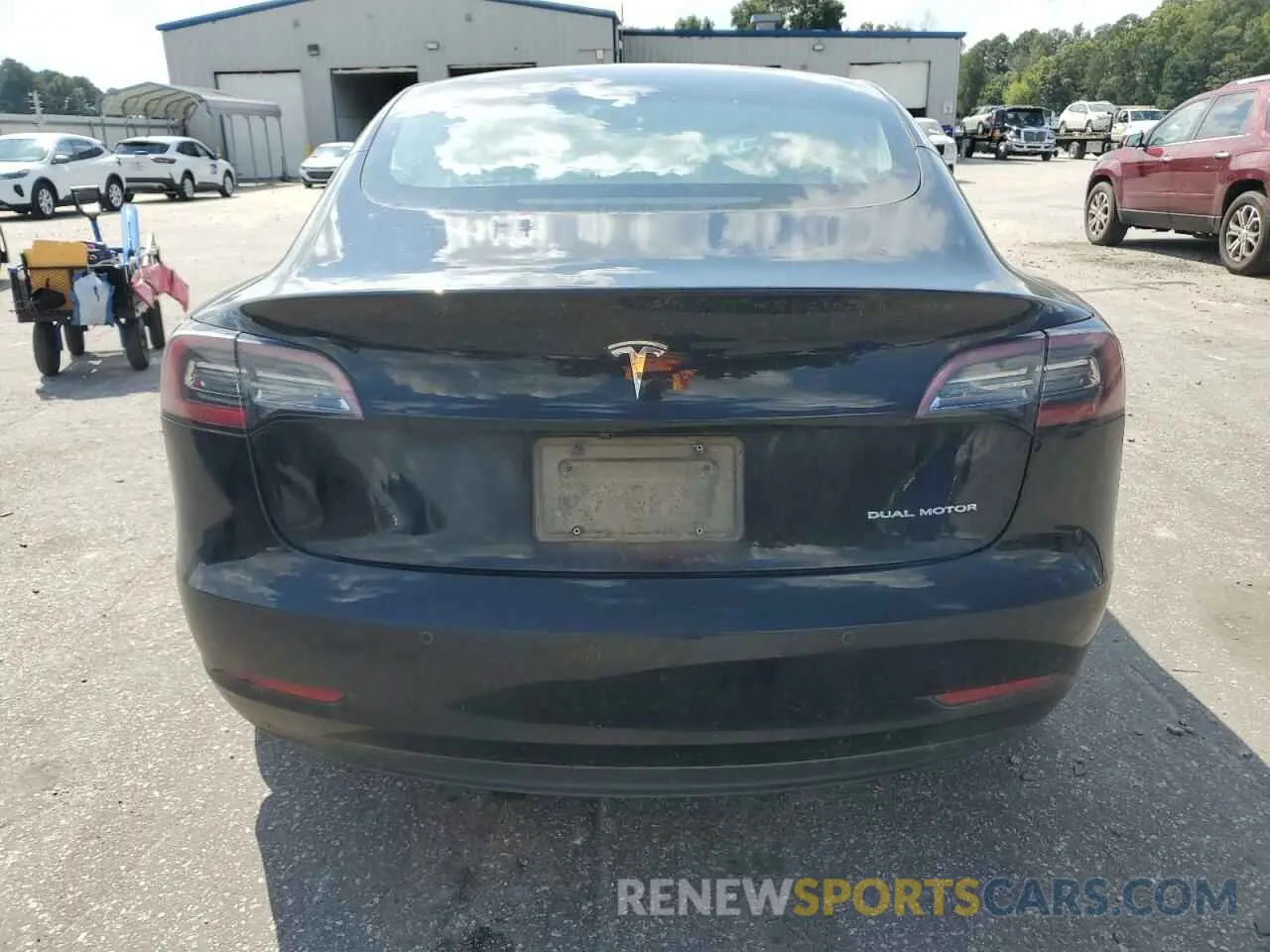 6 fotografías del automóvil dañado 5YJ3E1EB4KF385727 TESLA MODEL 3 2019