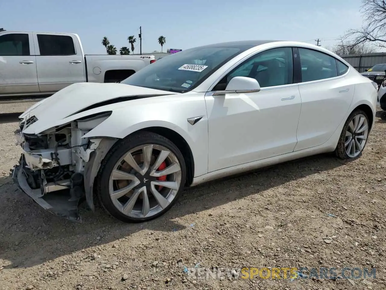 1 fotografías del automóvil dañado 5YJ3E1EB4KF469711 TESLA MODEL 3 2019