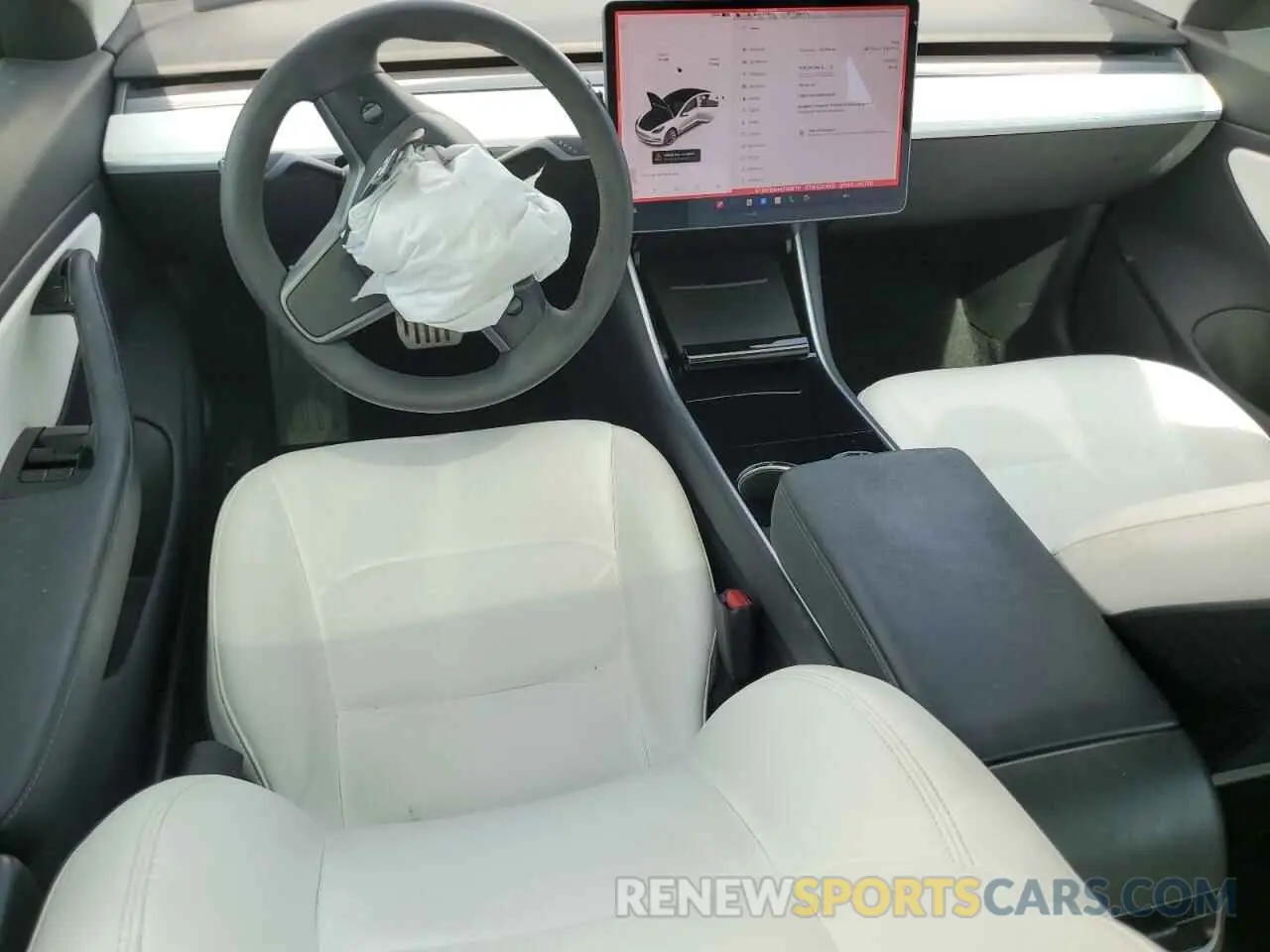 8 fotografías del automóvil dañado 5YJ3E1EB4KF469711 TESLA MODEL 3 2019