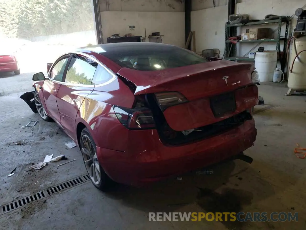 3 fotografías del automóvil dañado 5YJ3E1EB5KF194558 TESLA MODEL 3 2019