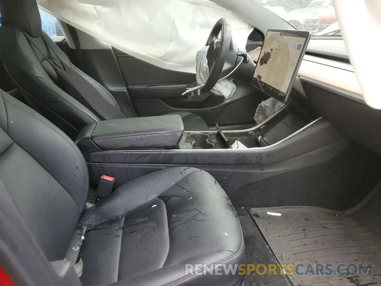 5 fotografías del automóvil dañado 5YJ3E1EB5KF194558 TESLA MODEL 3 2019