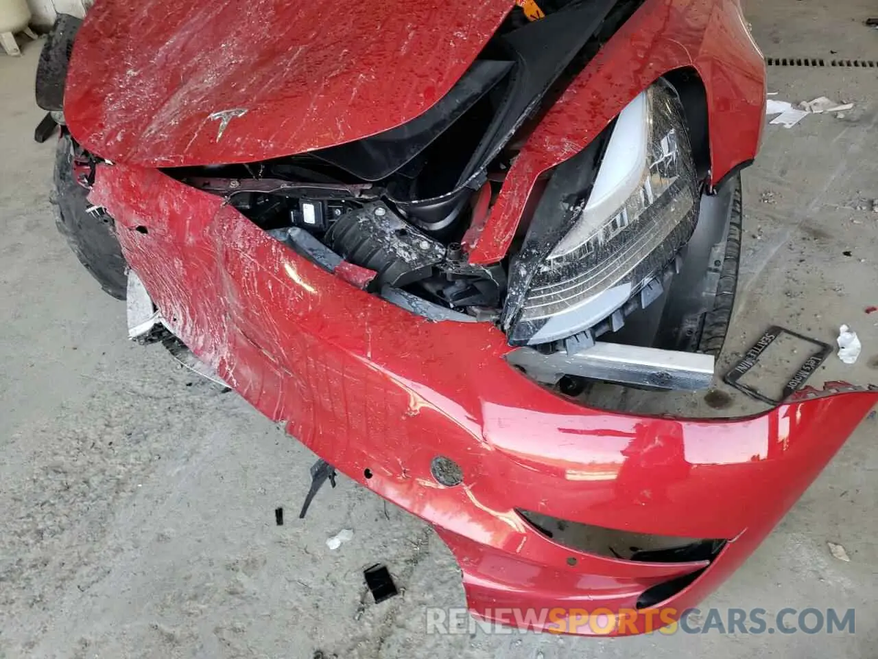 9 fotografías del automóvil dañado 5YJ3E1EB5KF194558 TESLA MODEL 3 2019
