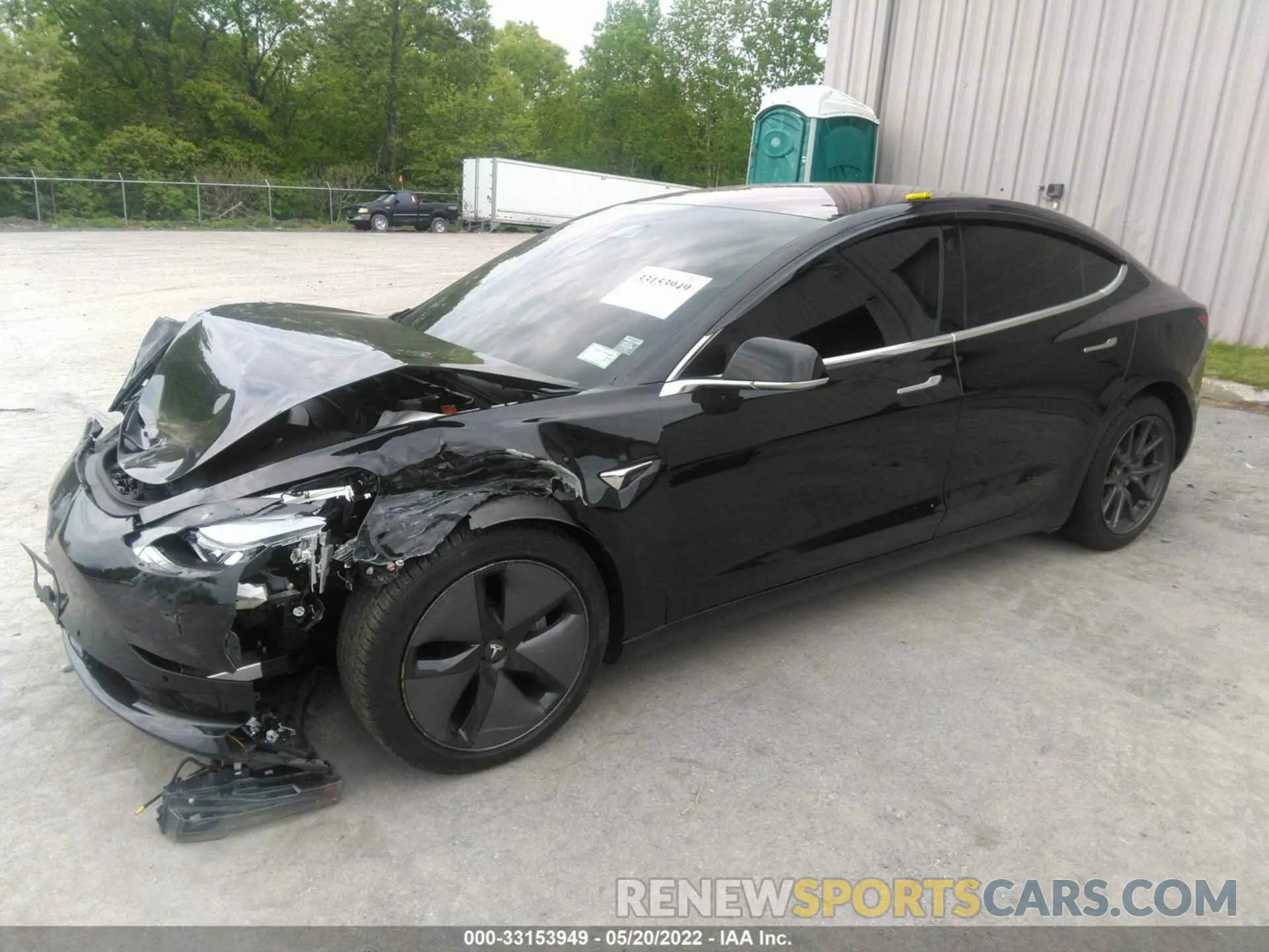 2 fotografías del automóvil dañado 5YJ3E1EB5KF197153 TESLA MODEL 3 2019
