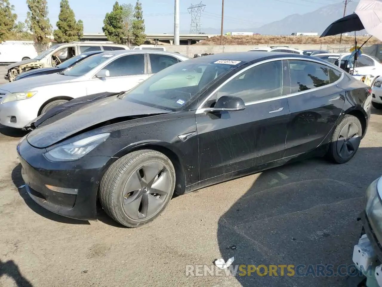 1 fotografías del automóvil dañado 5YJ3E1EB5KF208961 TESLA MODEL 3 2019