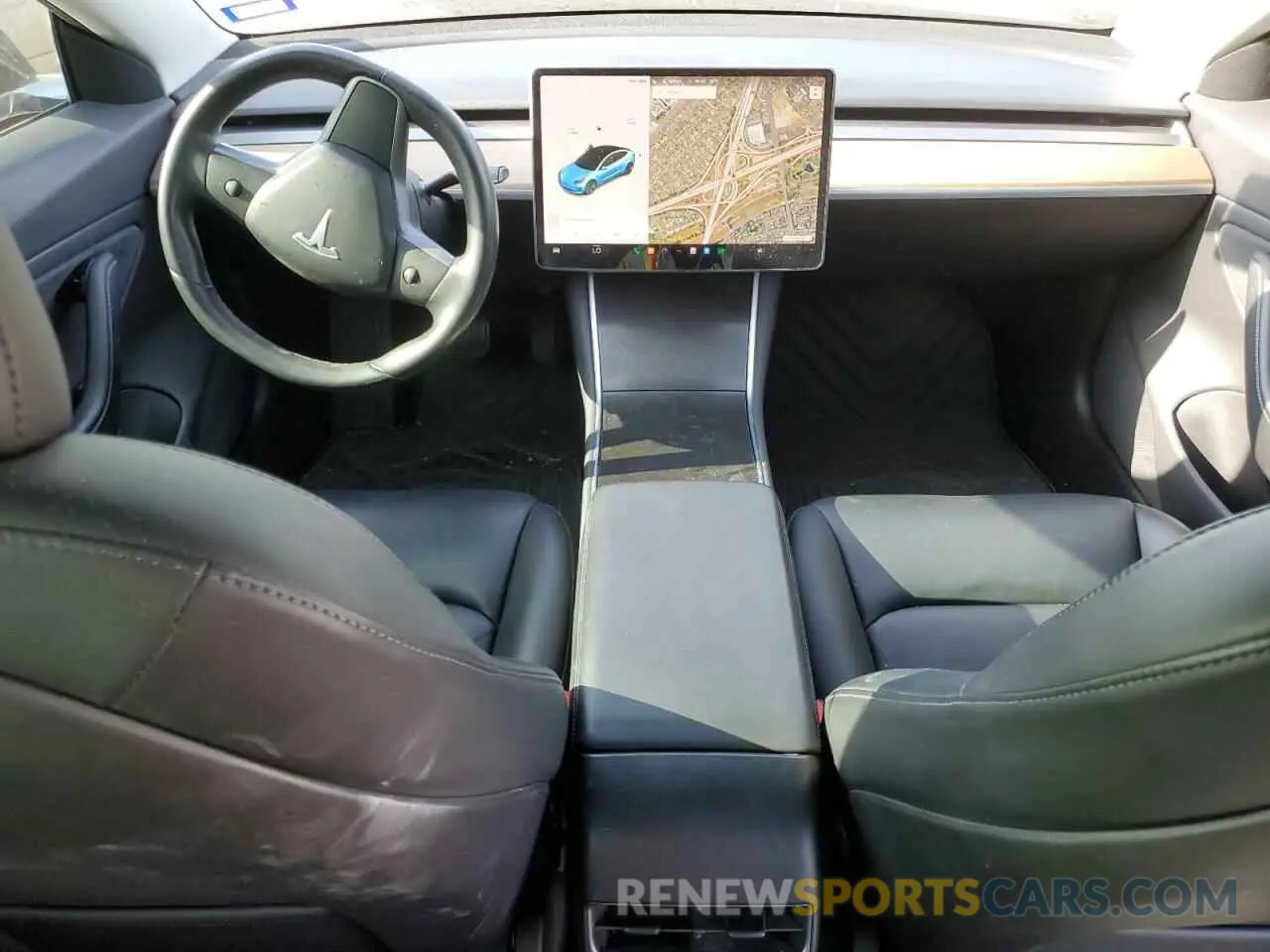 8 fotografías del automóvil dañado 5YJ3E1EB5KF208961 TESLA MODEL 3 2019