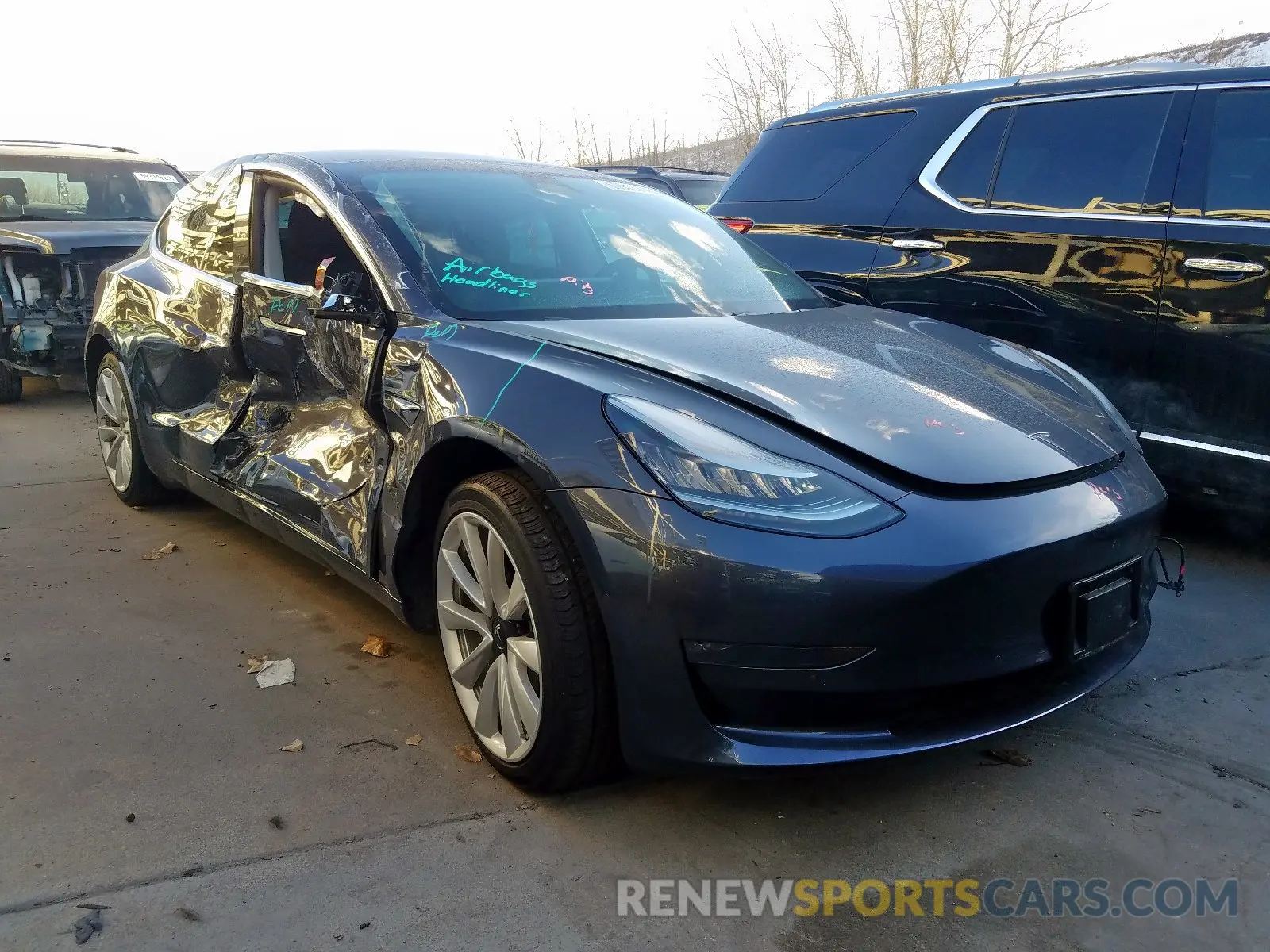 1 fotografías del automóvil dañado 5YJ3E1EB5KF209690 TESLA MODEL 3 2019