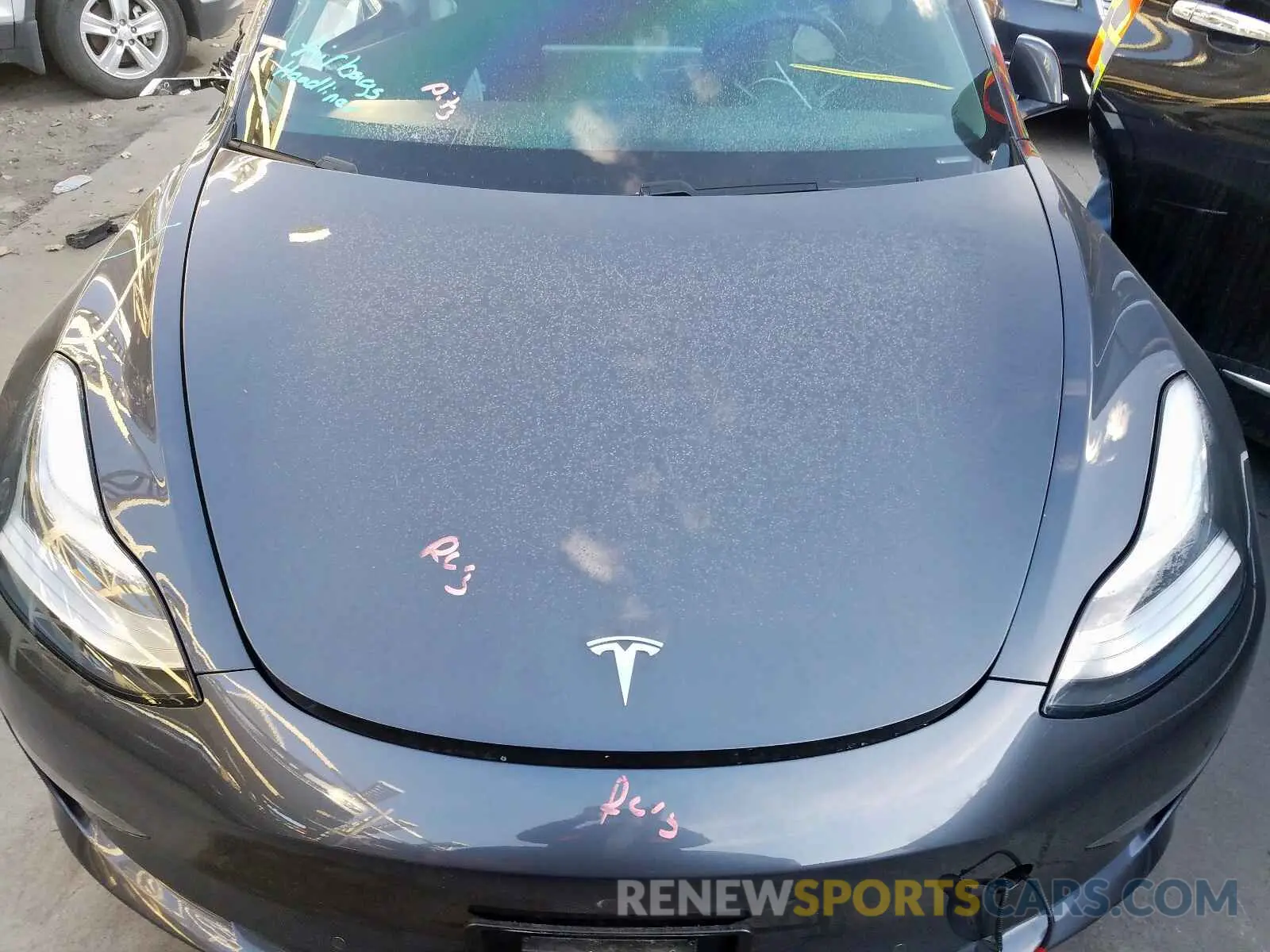 7 fotografías del automóvil dañado 5YJ3E1EB5KF209690 TESLA MODEL 3 2019