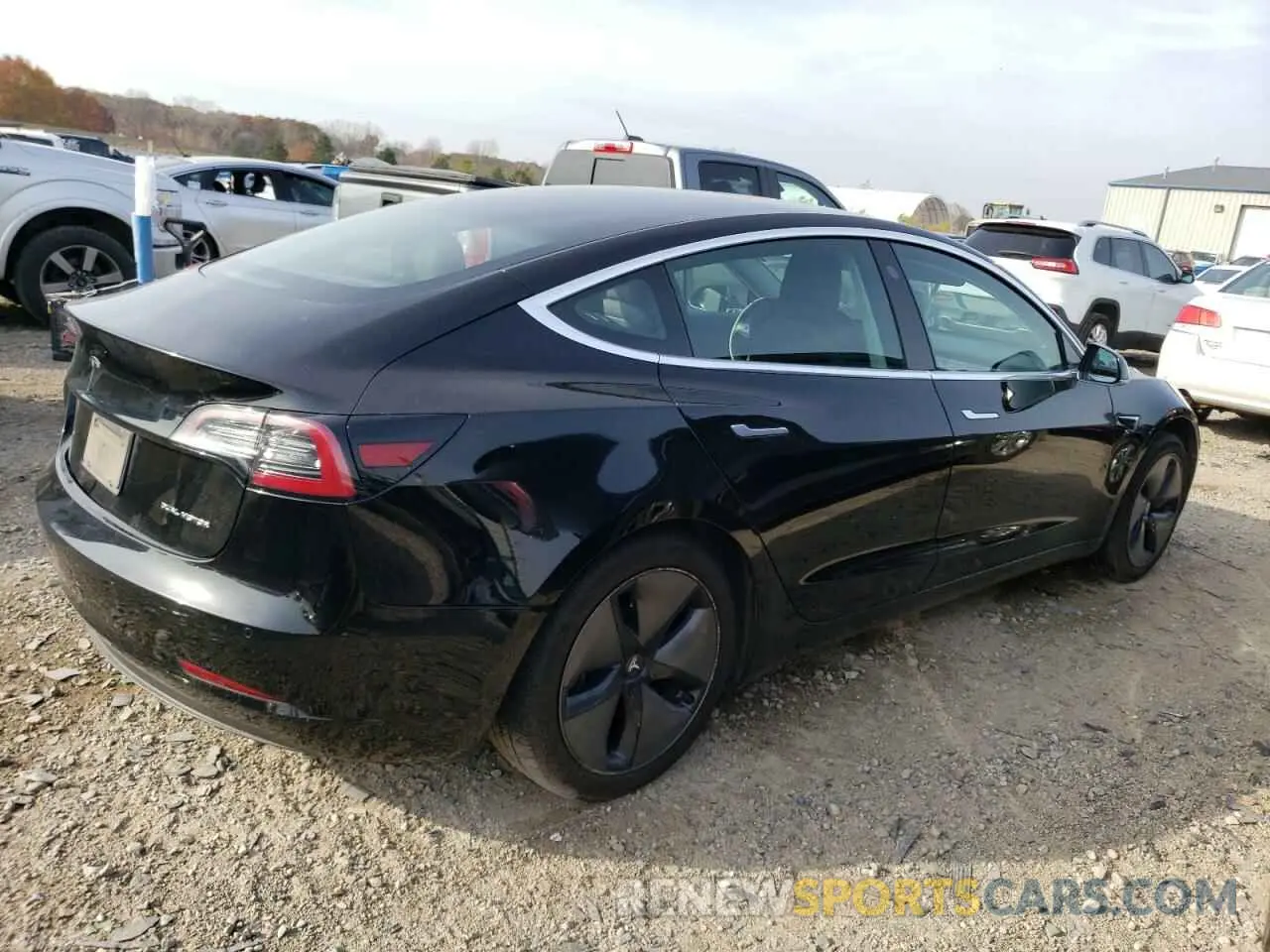 3 fotografías del automóvil dañado 5YJ3E1EB5KF361307 TESLA MODEL 3 2019