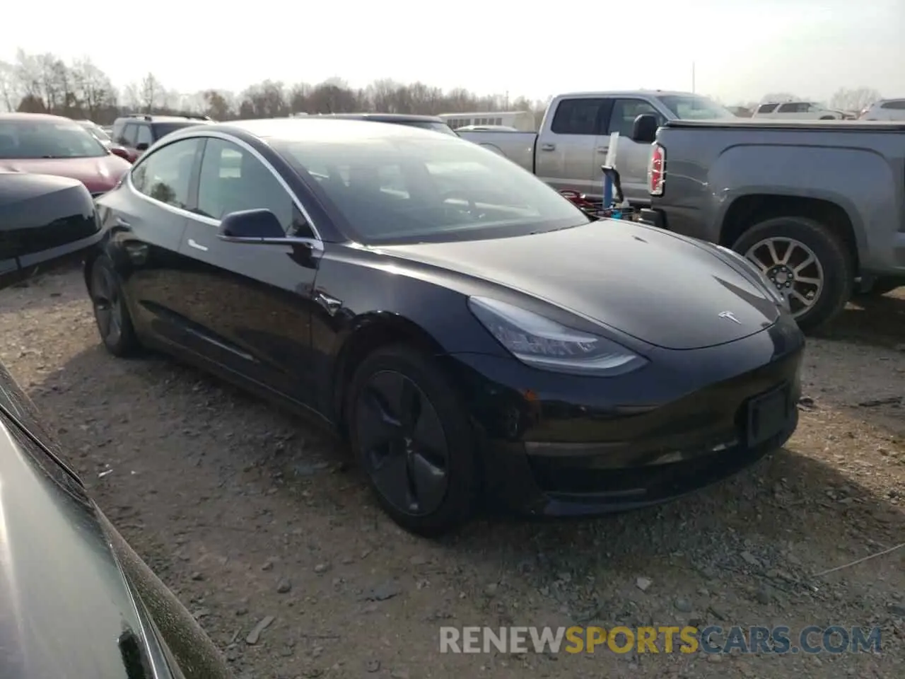 4 fotografías del automóvil dañado 5YJ3E1EB5KF361307 TESLA MODEL 3 2019