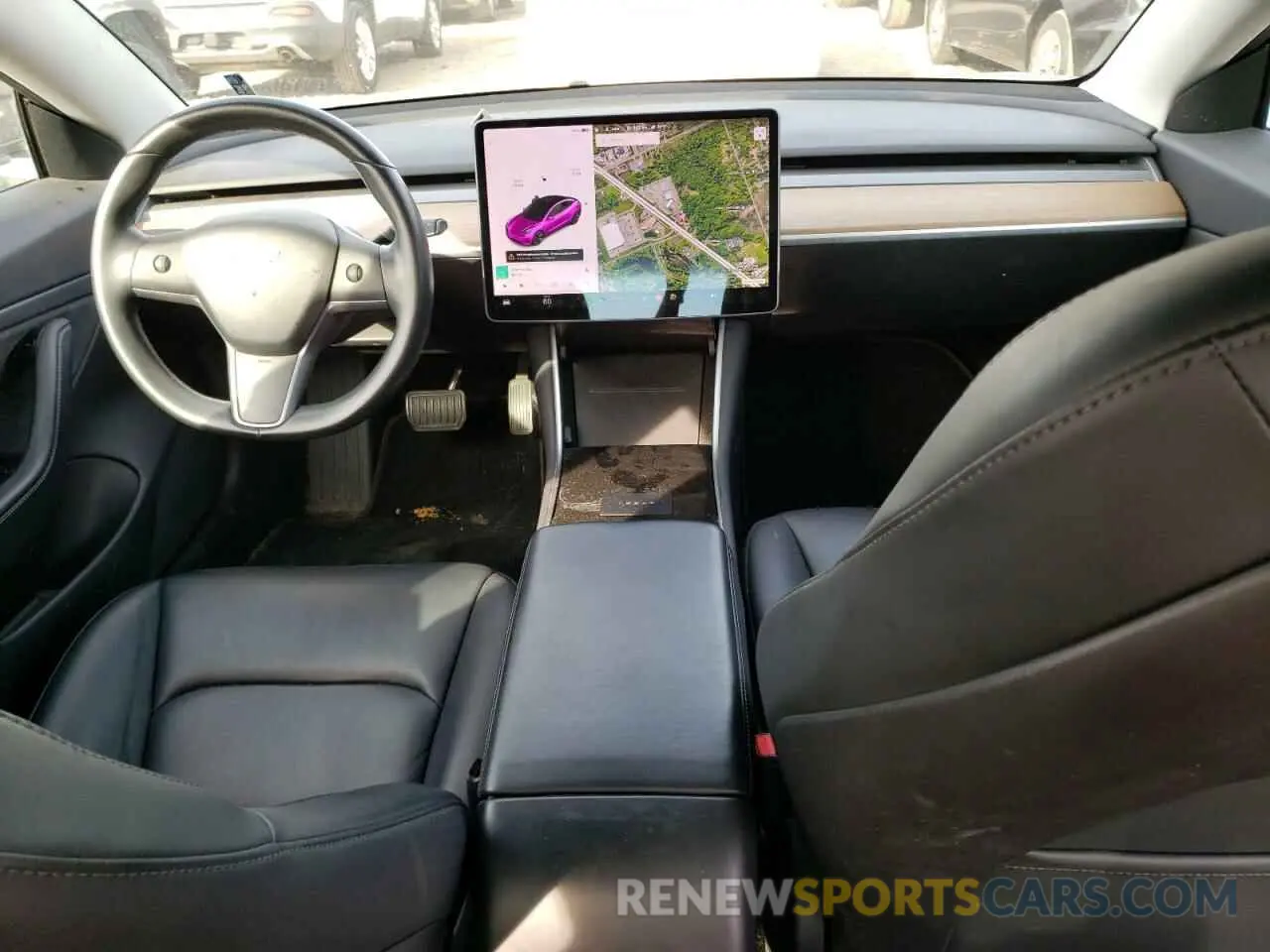 8 fotografías del automóvil dañado 5YJ3E1EB5KF361307 TESLA MODEL 3 2019