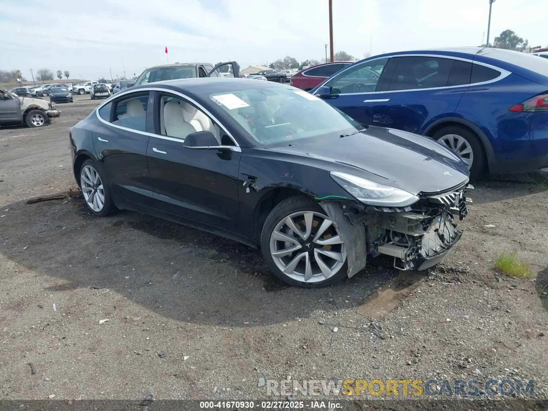 1 fotografías del automóvil dañado 5YJ3E1EB5KF391424 TESLA MODEL 3 2019