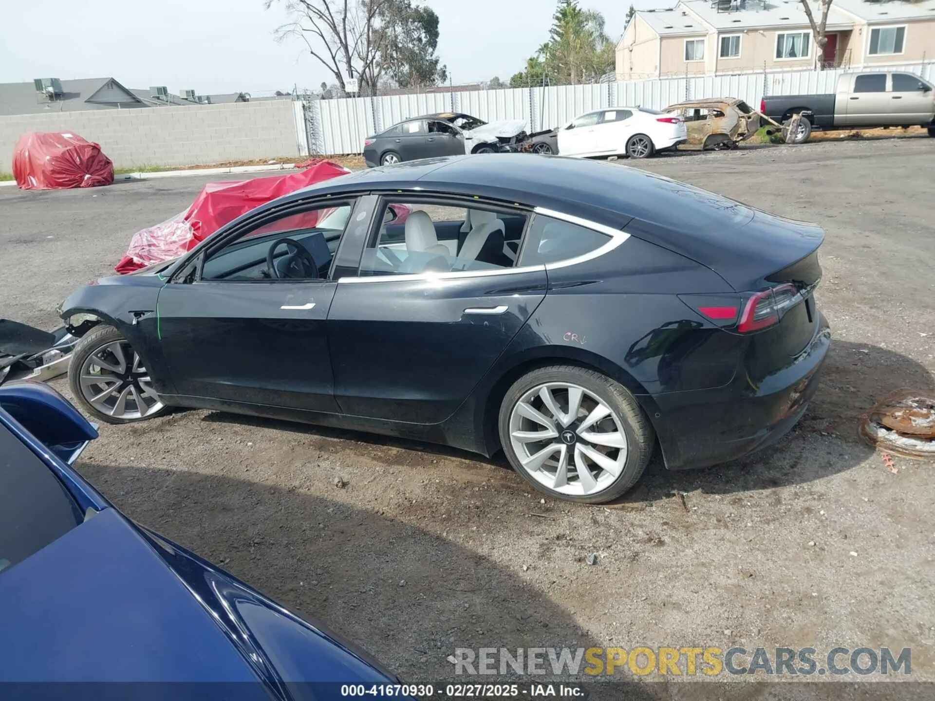 15 fotografías del automóvil dañado 5YJ3E1EB5KF391424 TESLA MODEL 3 2019